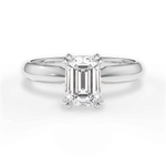 Anastasia Emerald Cut Lab Grown Diamond 14Kt White Gold Engagement Ring