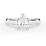 Carrie Pear Cut Lab Grown Diamond 18Kt White Gold Engagement Ring