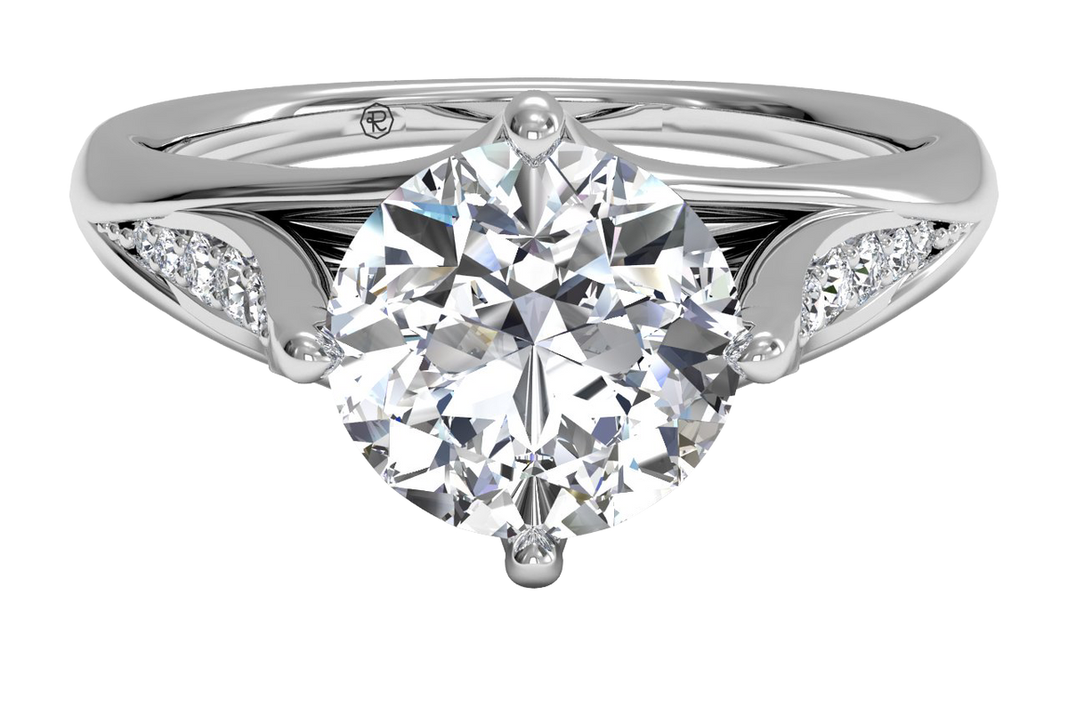 Connie Round Cut Lab Grown Diamond Platinum Engagement Ring