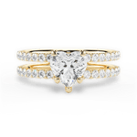 Christie Heart Cut Lab Grown Diamond 18Kt Yellow Gold Engagement Ring