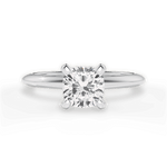 Alicia Cushion Cut Lab Grown Diamond 14Kt White Gold Engagement Ring