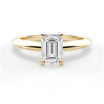Diana Emerald Cut Lab Grown Diamond 18Kt Yellow Gold Engagement Ring