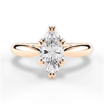 Gillian Marquise Cut Lab Grown Diamond 18Kt Rose Gold Engagement Ring