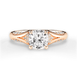 Isabel Cushion Cut Lab Grown Diamond 18Kt Rose Gold Engagement Ring