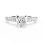 Laura Heart Cut Lab Grown Diamond 18Kt White Gold Engagement Ring