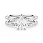 Christie Pear Cut Lab Grown Diamond 14Kt White Gold Engagement Ring