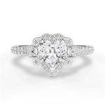 Joyce Heart Cut Lab Grown Diamond 18Kt White Gold Engagement Ring