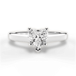 Ariana Heart Cut Lab Grown Diamond 18Kt White Gold Engagement Ring