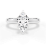 Aria Marquise Cut Lab Grown Diamond 18Kt White Gold Engagement Ring