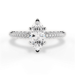 Caroline Marquise Cut Lab Grown Diamond Platinum Engagement Ring