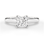 Carrie Princess Cut Lab Grown Diamond 18Kt White Gold Engagement Ring