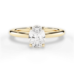 Allison Oval Cut Lab Grown Diamond 18Kt Yellow Gold Engagement Ring