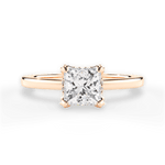 Gemma Princess Cut Lab Grown Diamond 18Kt Rose Gold Engagement Ring