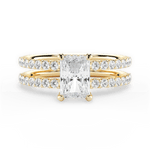 Christie Radiant Cut Lab Grown Diamond 18Kt Yellow Gold Engagement Ring
