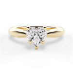 Dolores Heart Cut Lab Grown Diamond 18Kt Yellow Gold Engagement Ring