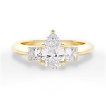 Dorothy Pear Cut Lab Grown Diamond 18Kt Yellow Gold Engagement Ring