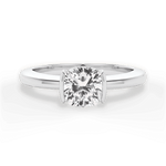 Bridget Cushion Cut Lab Grown Diamond Platinum Engagement Ring
