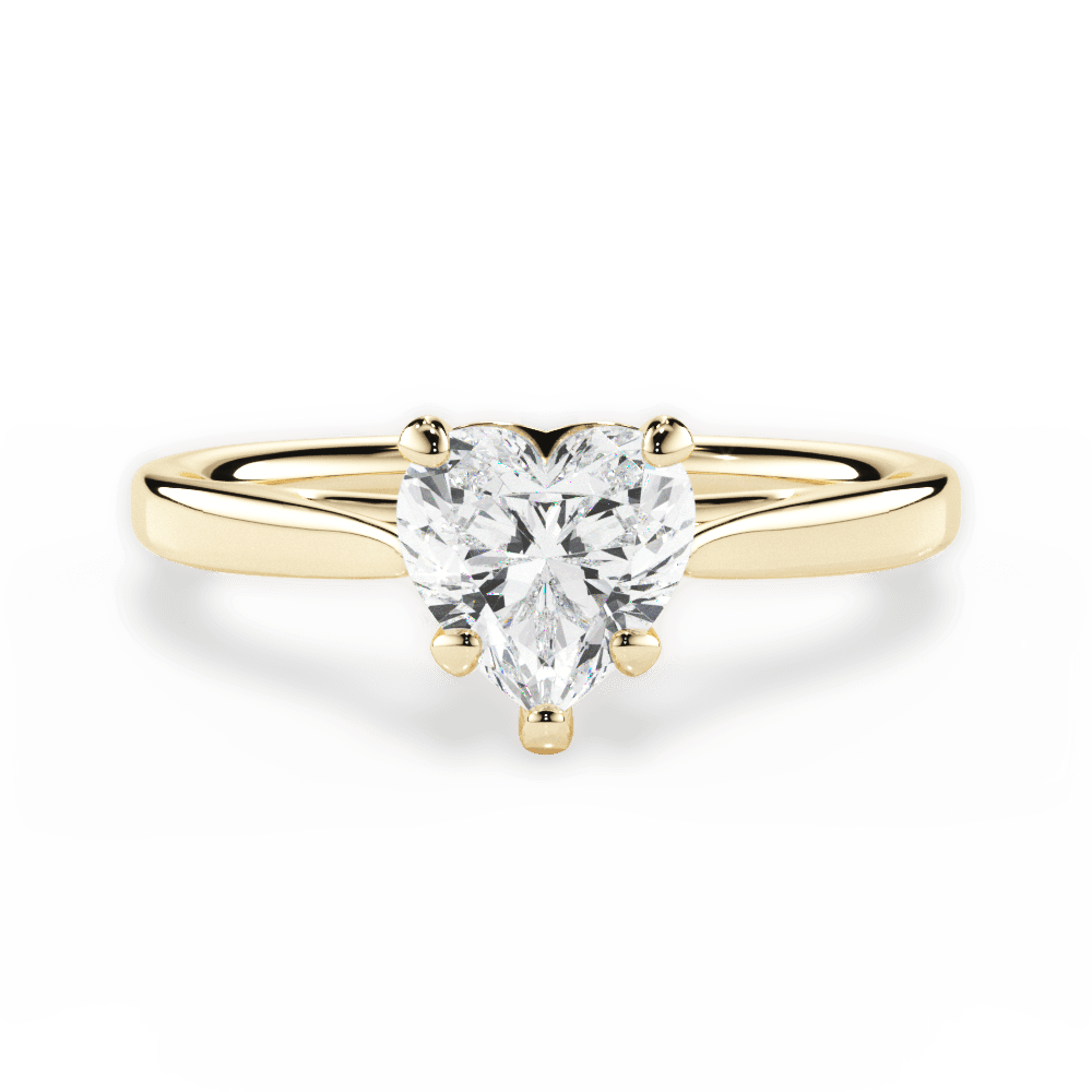 Angie Heart Cut Lab Grown Diamond 18Kt Yellow Gold Engagement Ring