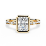 Deanna Radiant Cut Lab Grown Diamond 18Kt Yellow Gold Engagement Ring