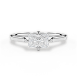 Bernadette Radiant Cut Lab Grown Diamond 18Kt White Gold Engagement Ring