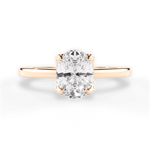 Gemma Oval Cut Lab Grown Diamond 18Kt Rose Gold Engagement Ring
