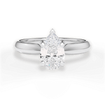 Aria Pear Cut Lab Grown Diamond 14Kt White Gold Engagement Ring