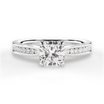Katelyn Cushion Cut Lab Grown Diamond 14Kt White Gold Engagement Ring