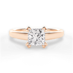 Courtney Princess Cut Lab Grown Diamond 18Kt Rose Gold Engagement Ring