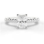Dana Radiant Cut Lab Grown Diamond 14Kt White Gold Engagement Ring