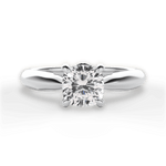 Beverly Cushion Cut Lab Grown Diamond 14Kt White Gold Engagement Ring