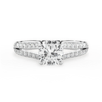 Kendra Cushion Cut Lab Grown Diamond Platinum Engagement Ring