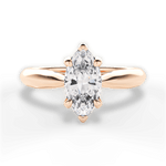 Dolores Marquise Cut Lab Grown Diamond 18Kt Rose Gold Engagement Ring