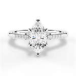 Christina Marquise Cut Lab Grown Diamond Platinum Engagement Ring