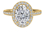 Karen Oval Cut Lab Grown Diamond 18Kt Yellow Gold Engagement Ring