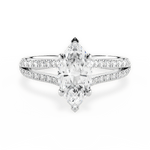 Kendra Marquise Cut Lab Grown Diamond Platinum Engagement Ring