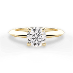 Diana Round Cut Lab Grown Diamond 18Kt Yellow Gold Engagement Ring