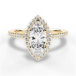 Joanne Marquise Cut Lab Grown Diamond 18Kt Yellow Gold Engagement Ring