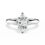 Florence Marquise Cut Lab Grown Diamond 18Kt White Gold Engagement Ring