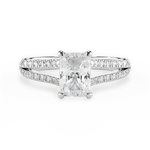 Kendra Radiant Cut Lab Grown Diamond 18Kt White Gold Engagement Ring