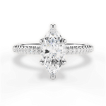Helen Marquise Cut Lab Grown Diamond 18Kt White Gold Engagement Ring