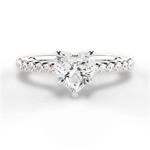 Dana Heart Cut Lab Grown Diamond 18Kt White Gold Engagement Ring