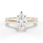 Elena Marquise Cut Lab Grown Diamond 18Kt Yellow Gold Engagement Ring