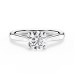 Angie Round Cut Lab Grown Diamond Platinum Engagement Ring
