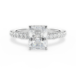 Laura Radiant Cut Lab Grown Diamond Platinum Engagement Ring