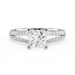 Kendra Princess Cut Lab Grown Diamond 14Kt White Gold Engagement Ring