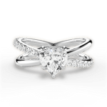 Jennifer Heart Cut Lab Grown Diamond 18Kt White Gold Engagement Ring
