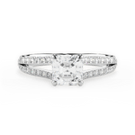 Kendra Asscher Cut Lab Grown Diamond Platinum Engagement Ring