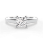 Anna Princess Cut Lab Grown Diamond 18Kt White Gold Engagement Ring