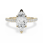 Laura Marquise Cut Lab Grown Diamond 18Kt Yellow Gold Engagement Ring