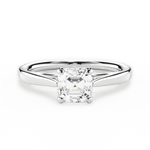 Angie Asscher Cut Lab Grown Diamond Platinum Engagement Ring